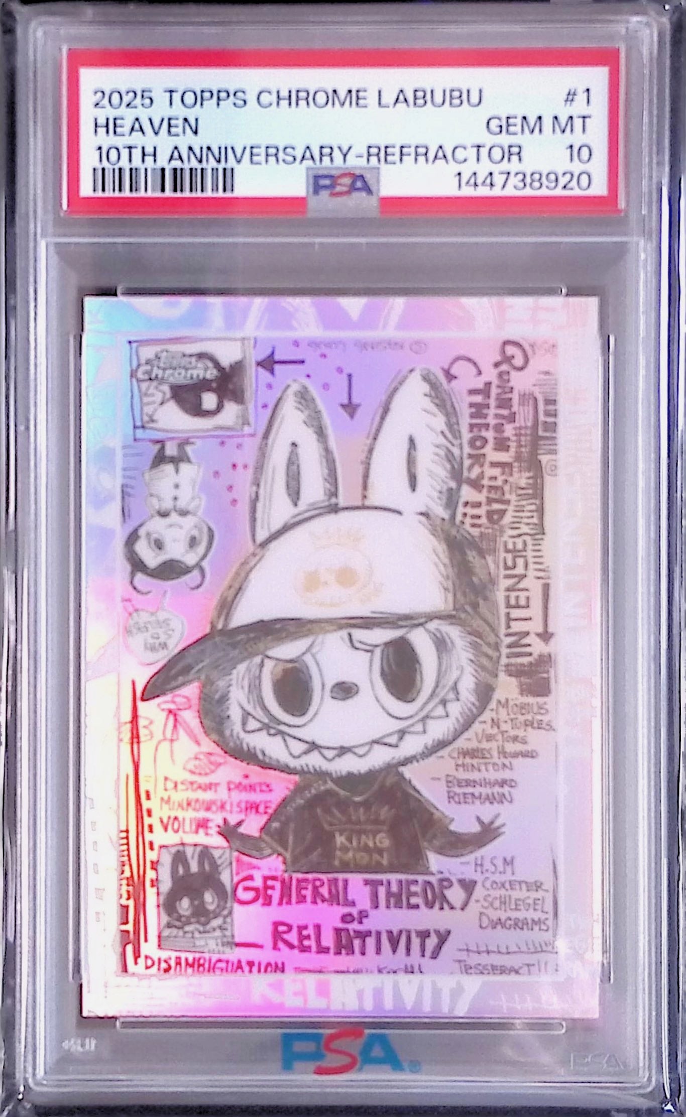Chrome LABUBU HEAVEN(Refractor) PSA10