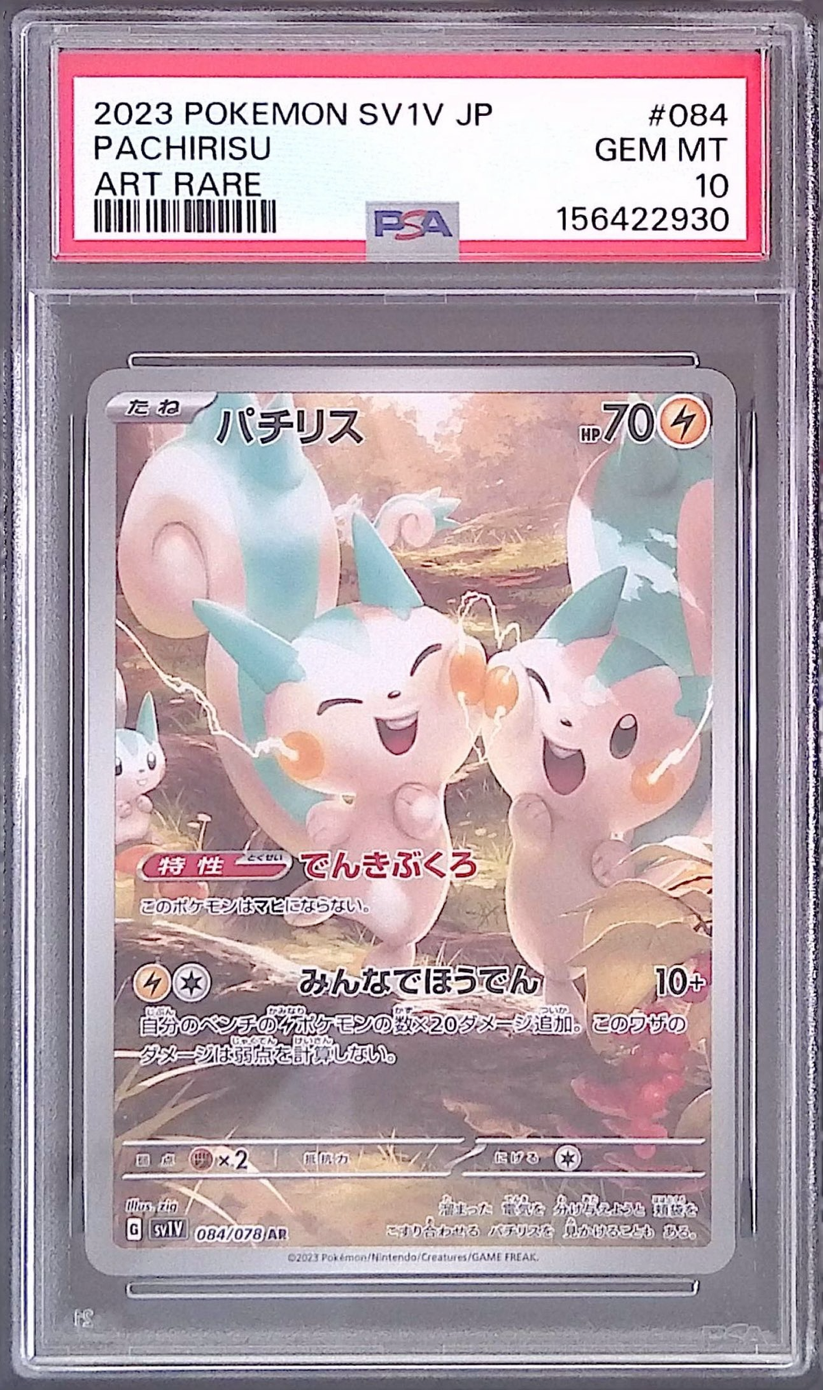 〔PSA10鑑定済〕パチリス【AR】{084/078} [その他]