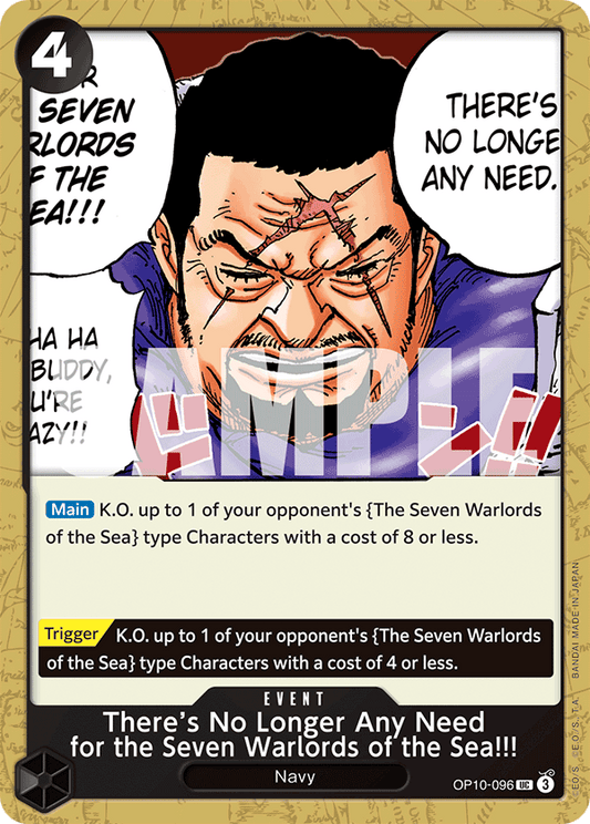 There’s No Longer Any Need for the Seven Warlords of the Sea!!! OP10-096